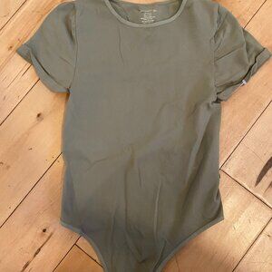 Free People Intimates - green short sleeve bodysuit